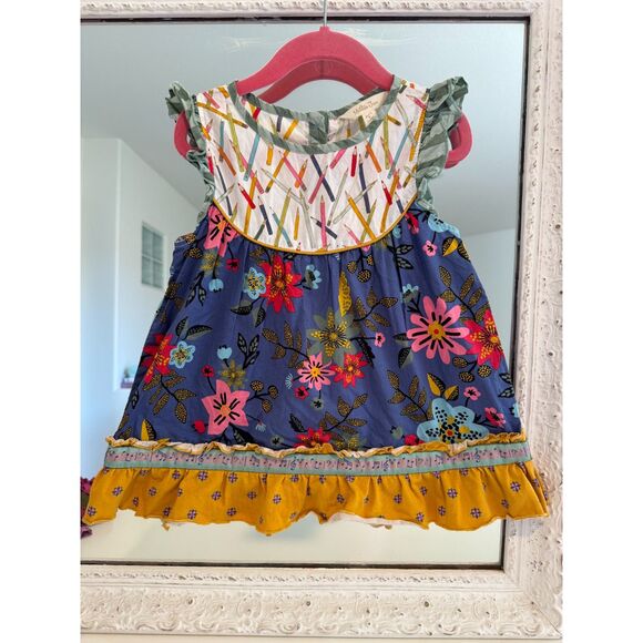 Matilda Jane Choose Your Own Path Pencil Floral Print Tunic Girl's Size 6 NWOT - Picture 2 of 7